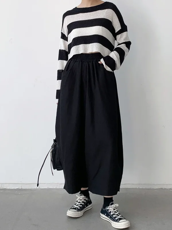 pantalon carotte noir