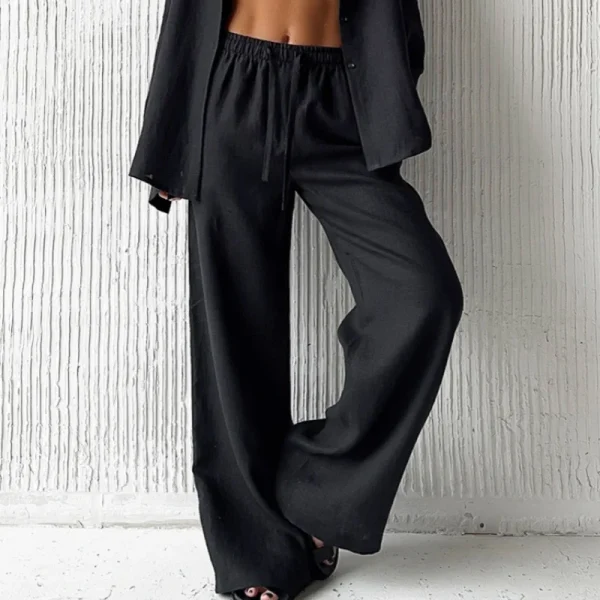 pantalon tailleur noir