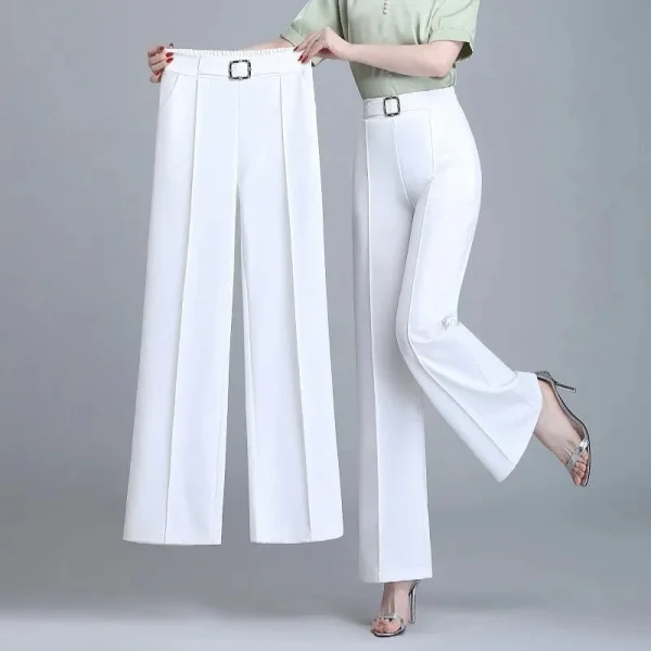 pantalon chic coton blanc