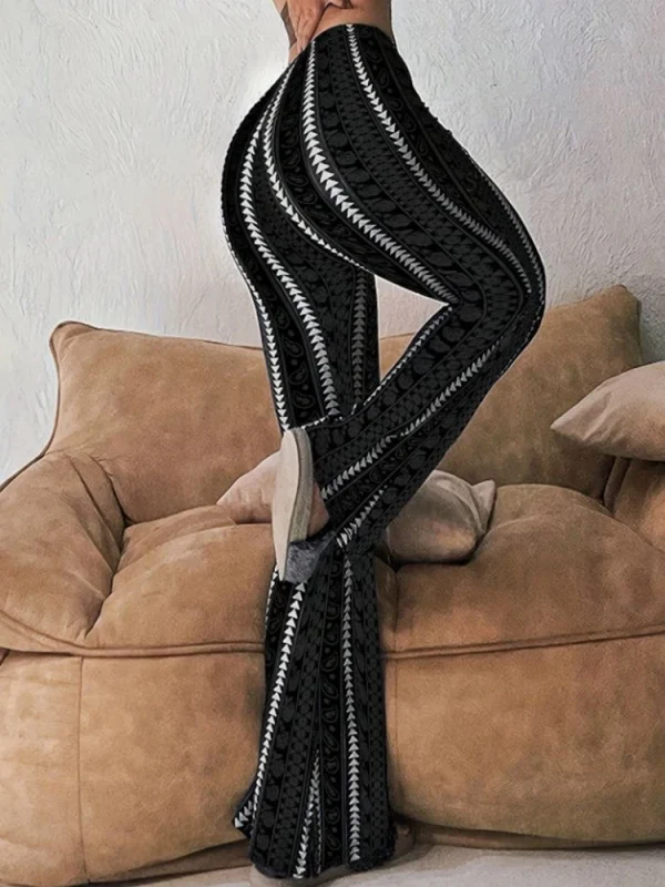 Pantalon legging flare noir