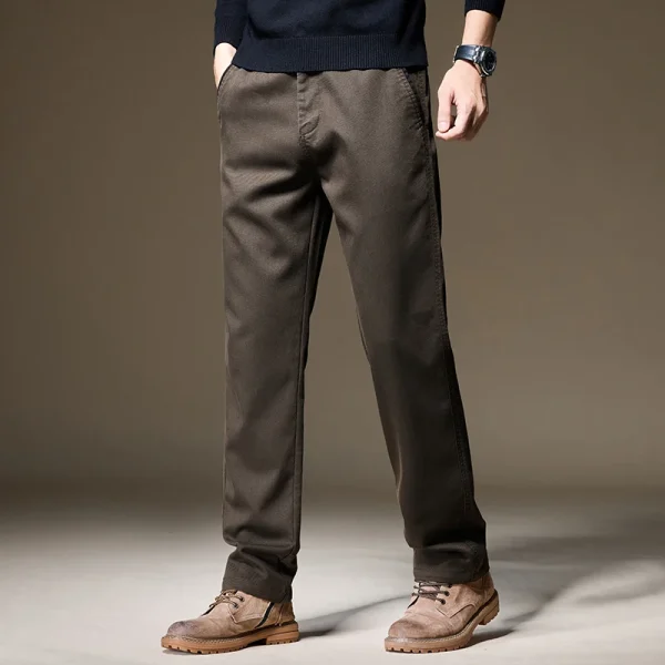 Pantalon chino en Lyocel marron