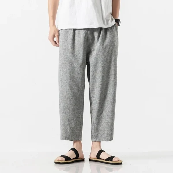 pantalon court gris