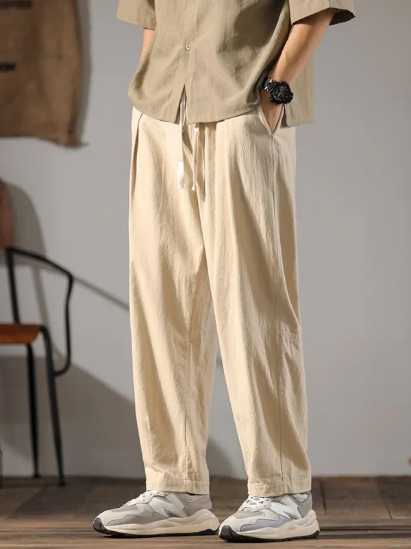 pantalon japonais beige